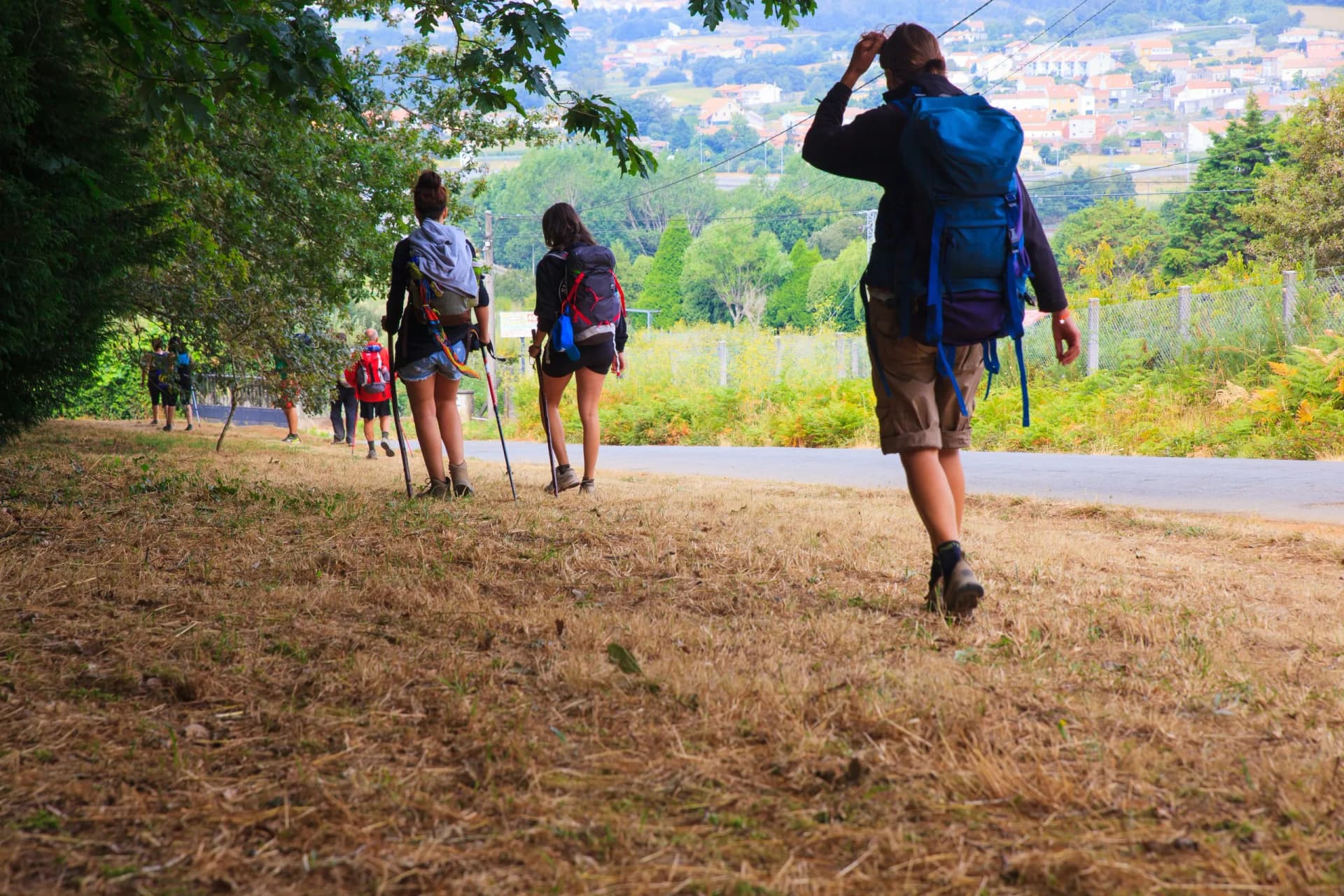 Pilgrimns along the way of St. James