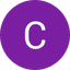 White letter C inside a solid purple circle on a black background.