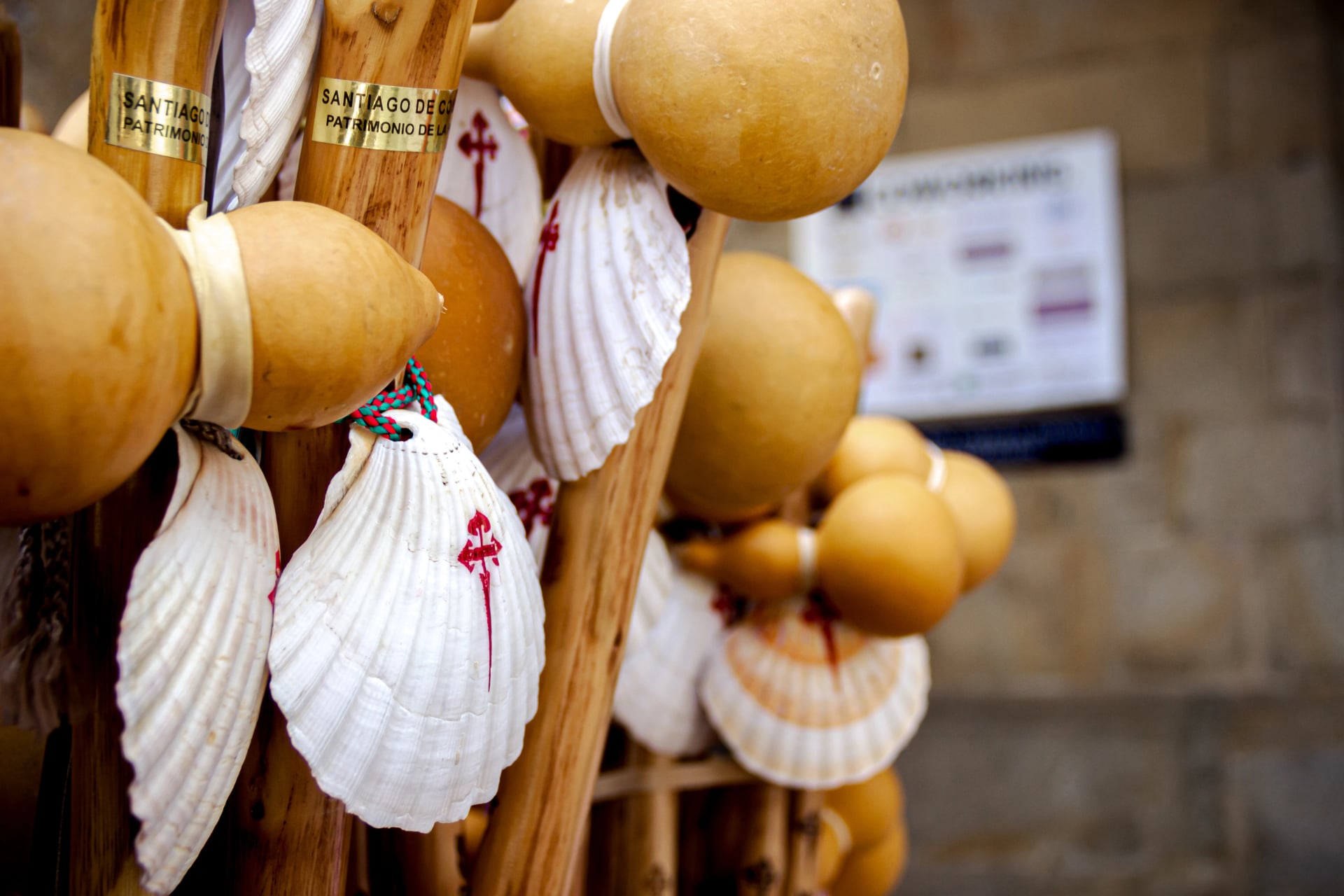 souvenir de concha do Camino de Santiago, Espanha