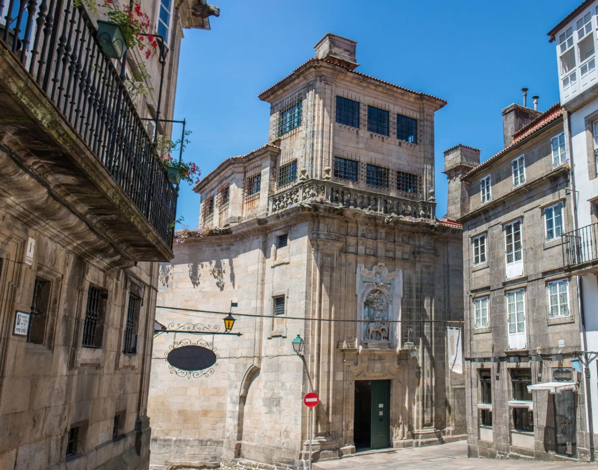 Mosteiro de San Paio de Antealtares de Santiago de Compostela Galicien Spanien