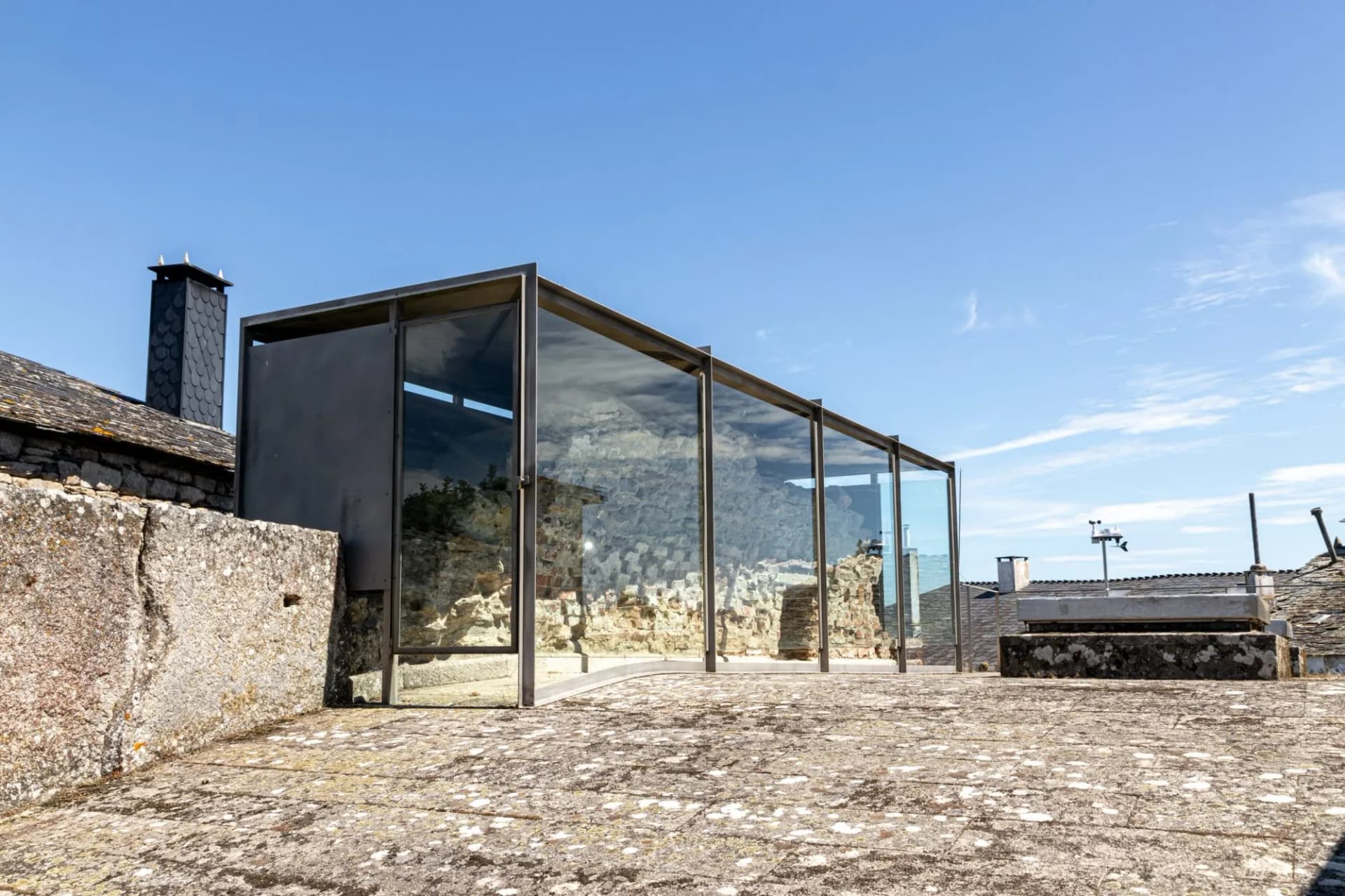 Boveda de Mera, Spain. The Roman Temple of Santalla or Santa Eulalia, dedicated to goddess Cybele