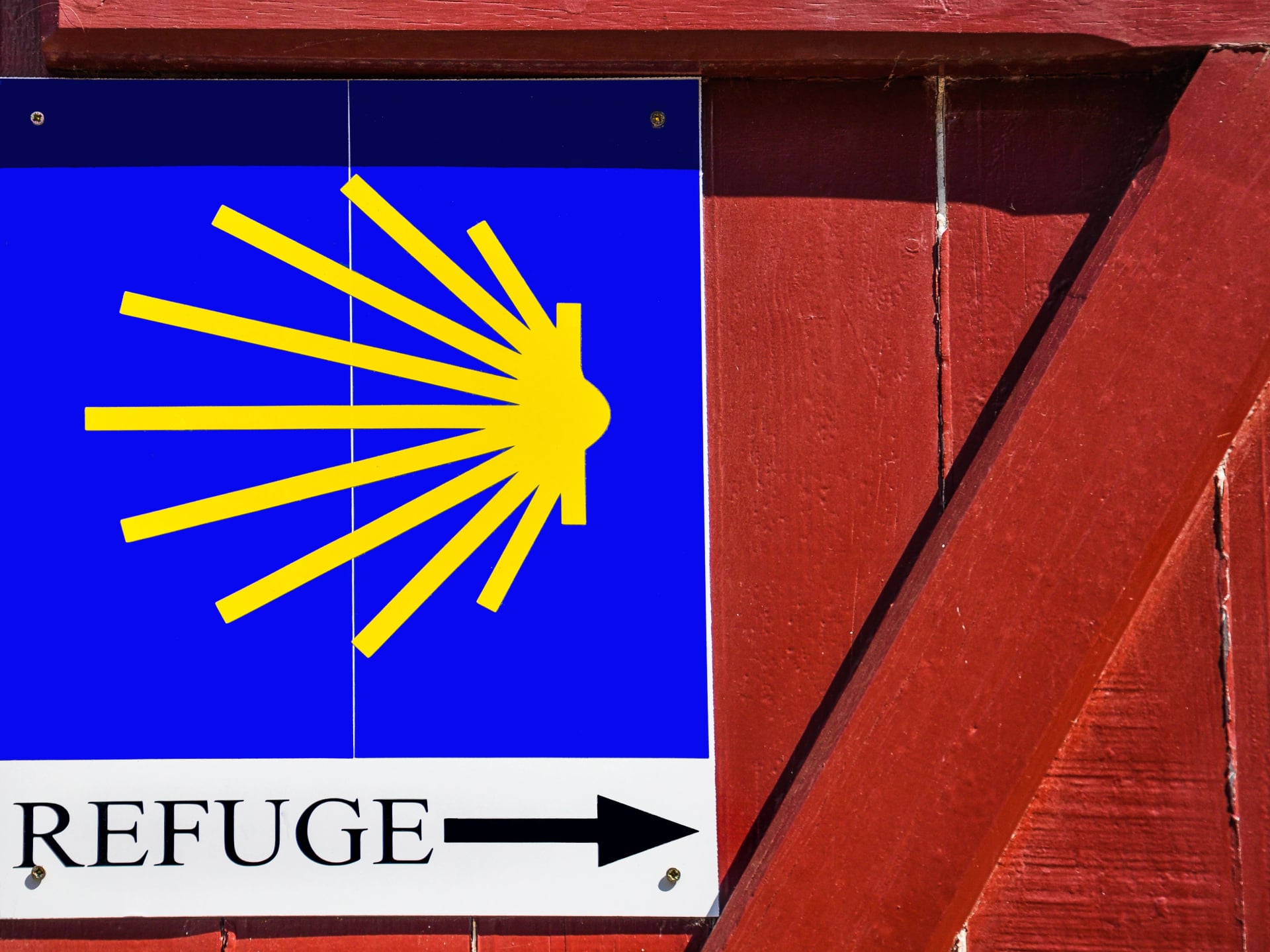 Borden van de weg van St. Jacob, Saint Jean Pied de Port, Frankrijk