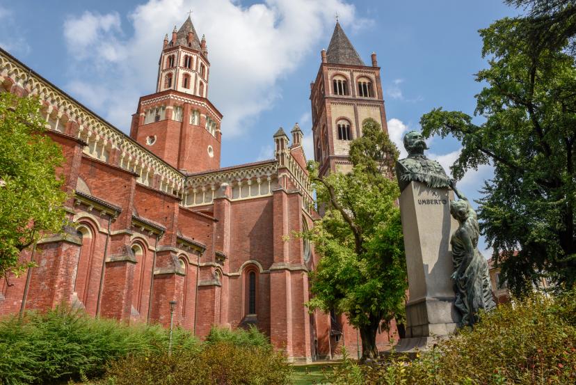 The Basilica of Sant'Andrea at Vercelli on Italy