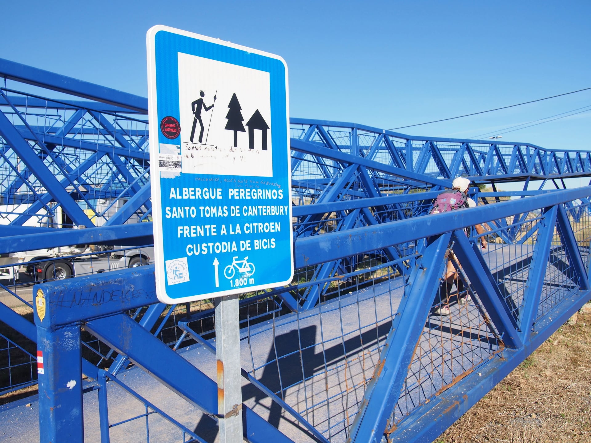 Placa com a inscrição