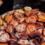 Pulpo a Feira, typical galician recipe for cooking octopus