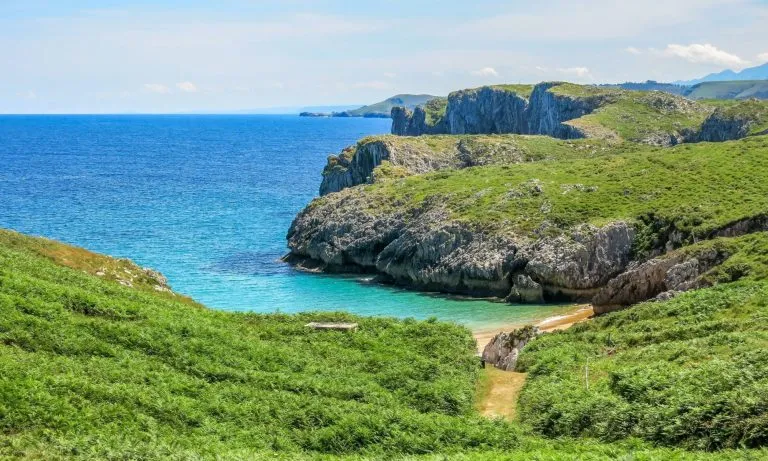 Scenic coastal view in Cantabria, northern Spain