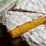 The Tarta de Santiago is the most typical sweet of Galician cuisine and is easily recognized by its emblematic Cross of Santiago in the center.