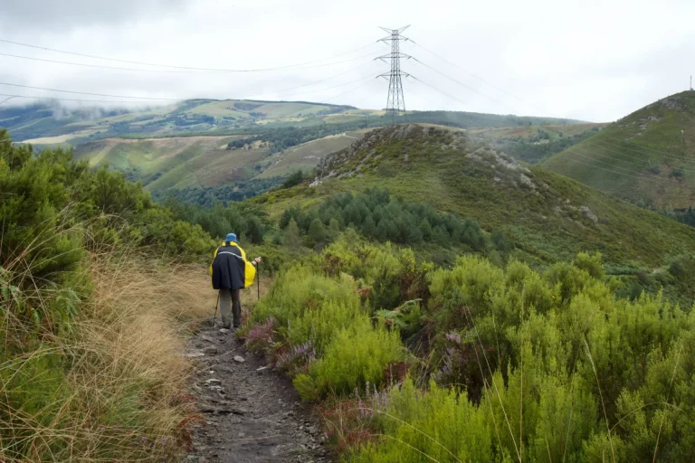 Hospitales route on the Camino Primitivo Santiago de Compostela in Spain