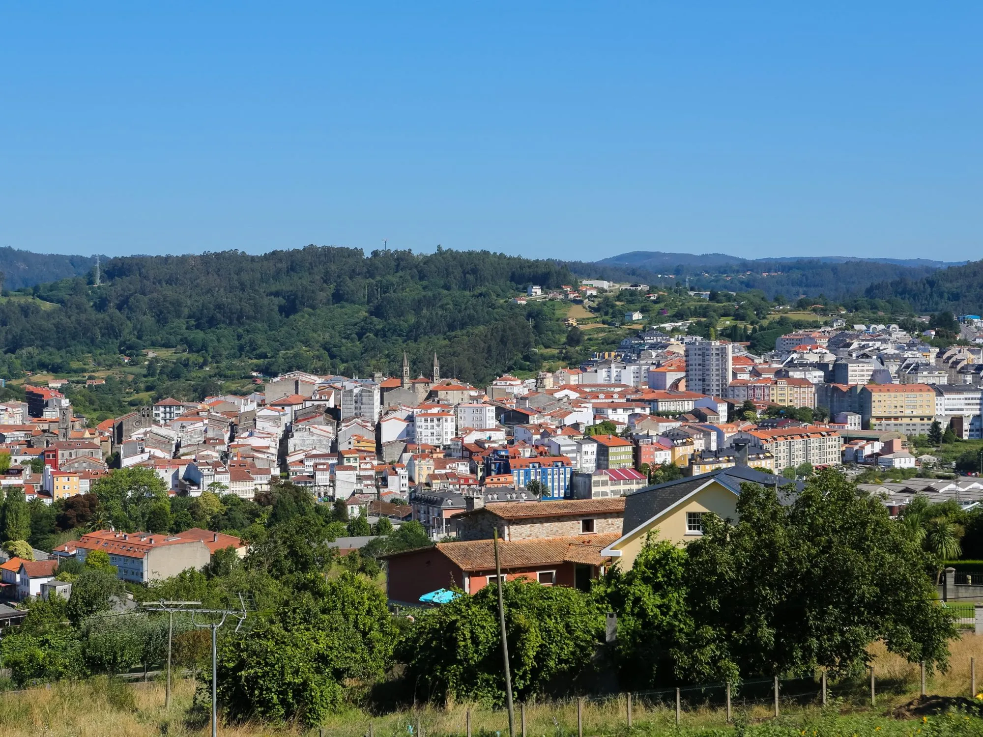 View on Betanzos, a beautiful historic town in Galicia, Spain